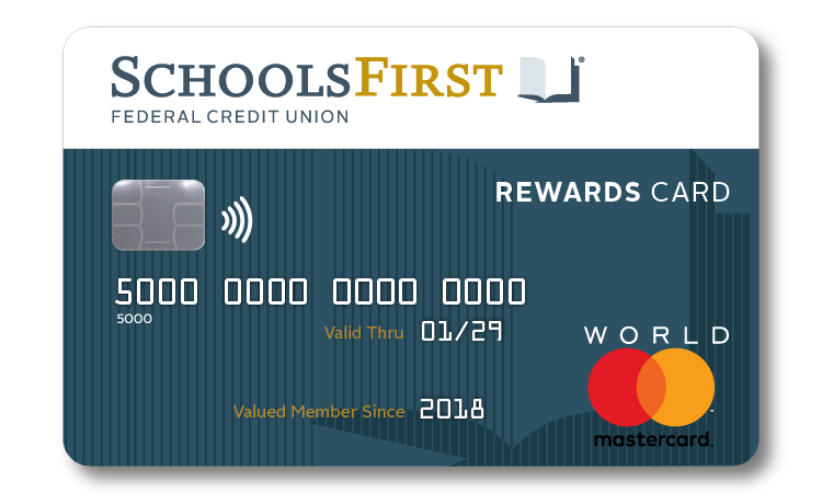 SchoolsFirst FCU Rewards Mastercard.